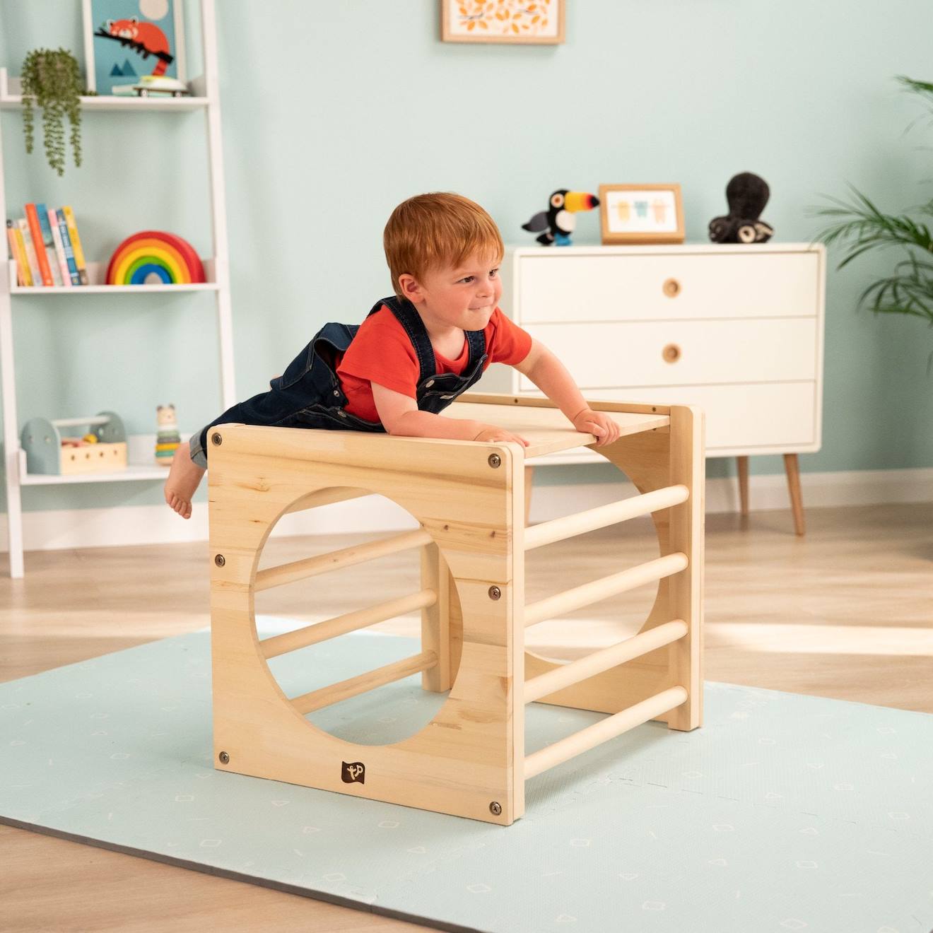 Cube D'escalade Montessori Bois Fsc® Marron