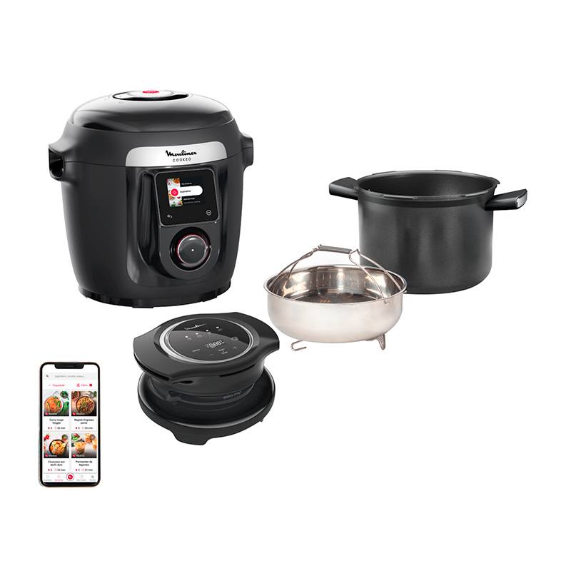 Cuiseur Cookeo Smart Moulinex Yy5491fb 9 En 1 + Extra Crisp