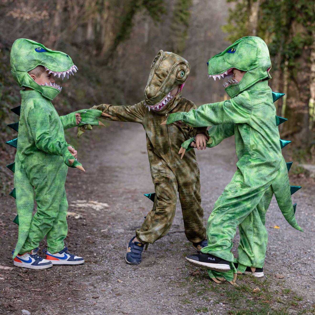 Déguisement Enfant Combinaison Dinosaure T-rex Vert