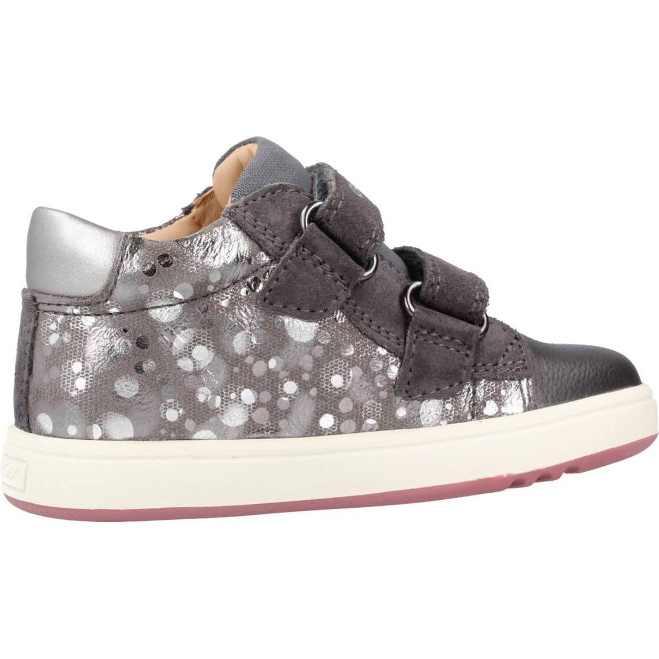 Derbies Bébé Fille En Cuir Gris C1332
