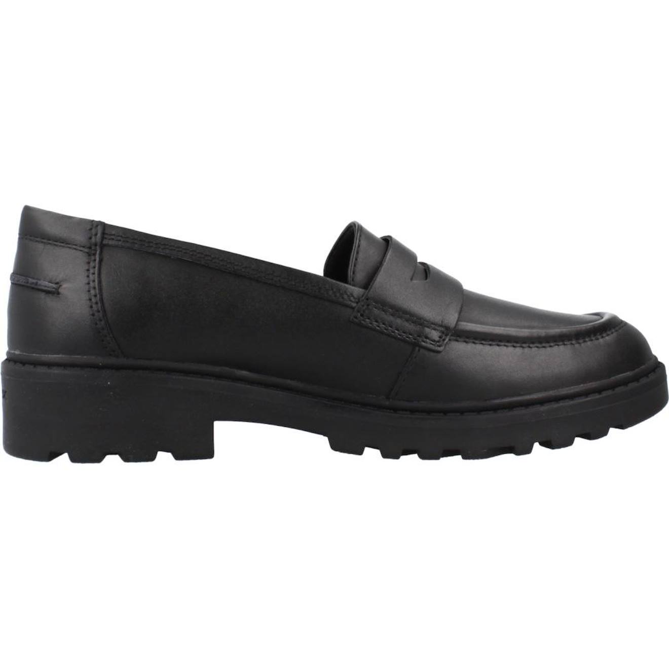 Derbies Casey Fille En Cuir Noir