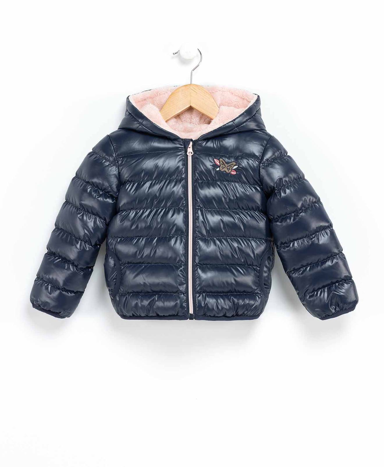 Doudoune À Capuche Fille Indigo