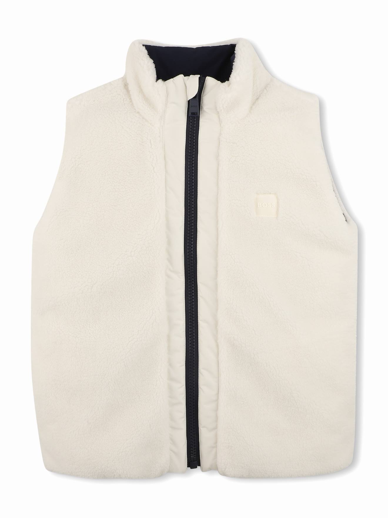Doudoune Garçon Reversible Ecru / Bleu