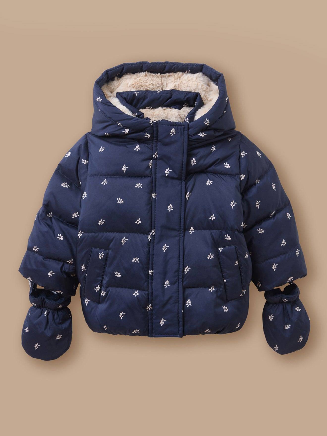 Doudoune Imprimée Baies Bébé Marine