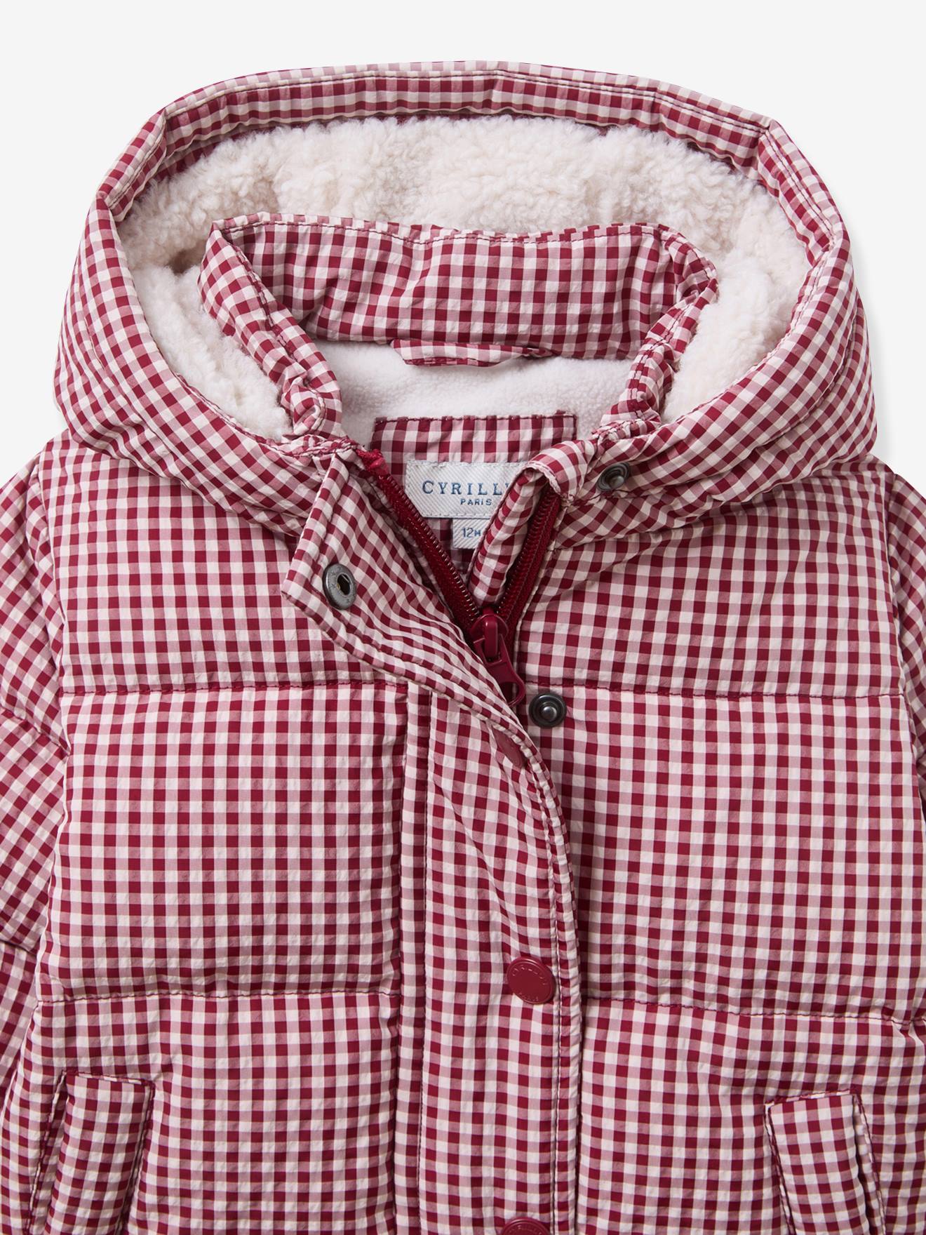 Doudoune vichy rouge