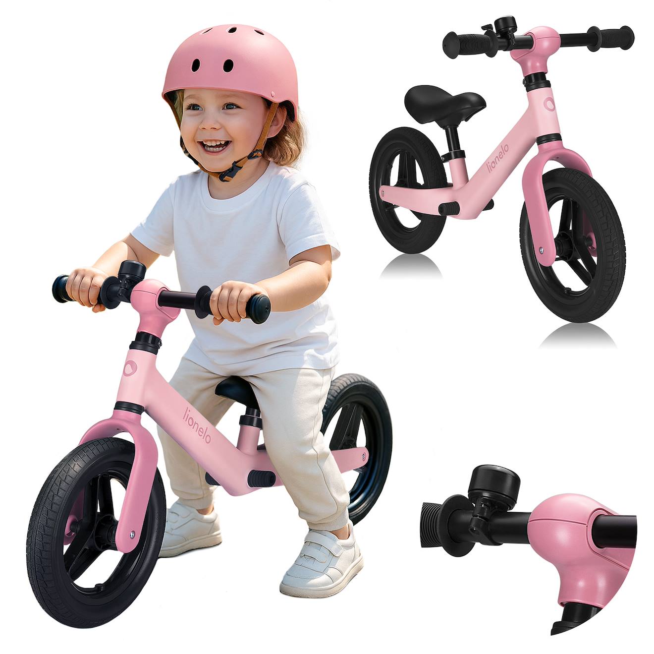 Draisienne Toni Légère Dès 18 Mois Avec Guidon Et Selle Réglables Pink Rose
