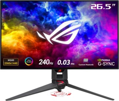 Ecran PC Gamer ASUS ROG SWIFT OLED PG27AQDM Plat  27''