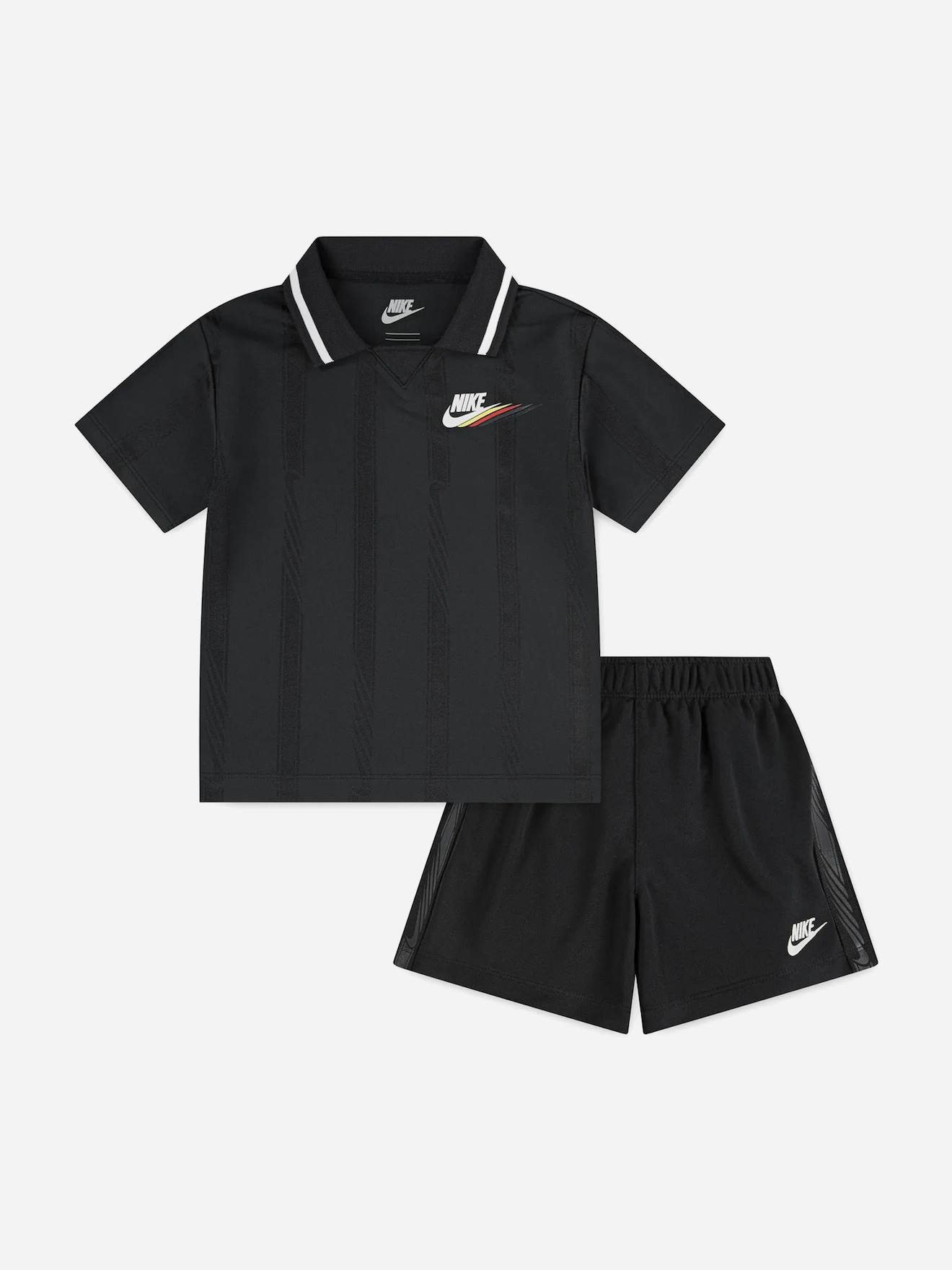 Ensemble 2 Pièces Style Sportif Et Moderne Noir