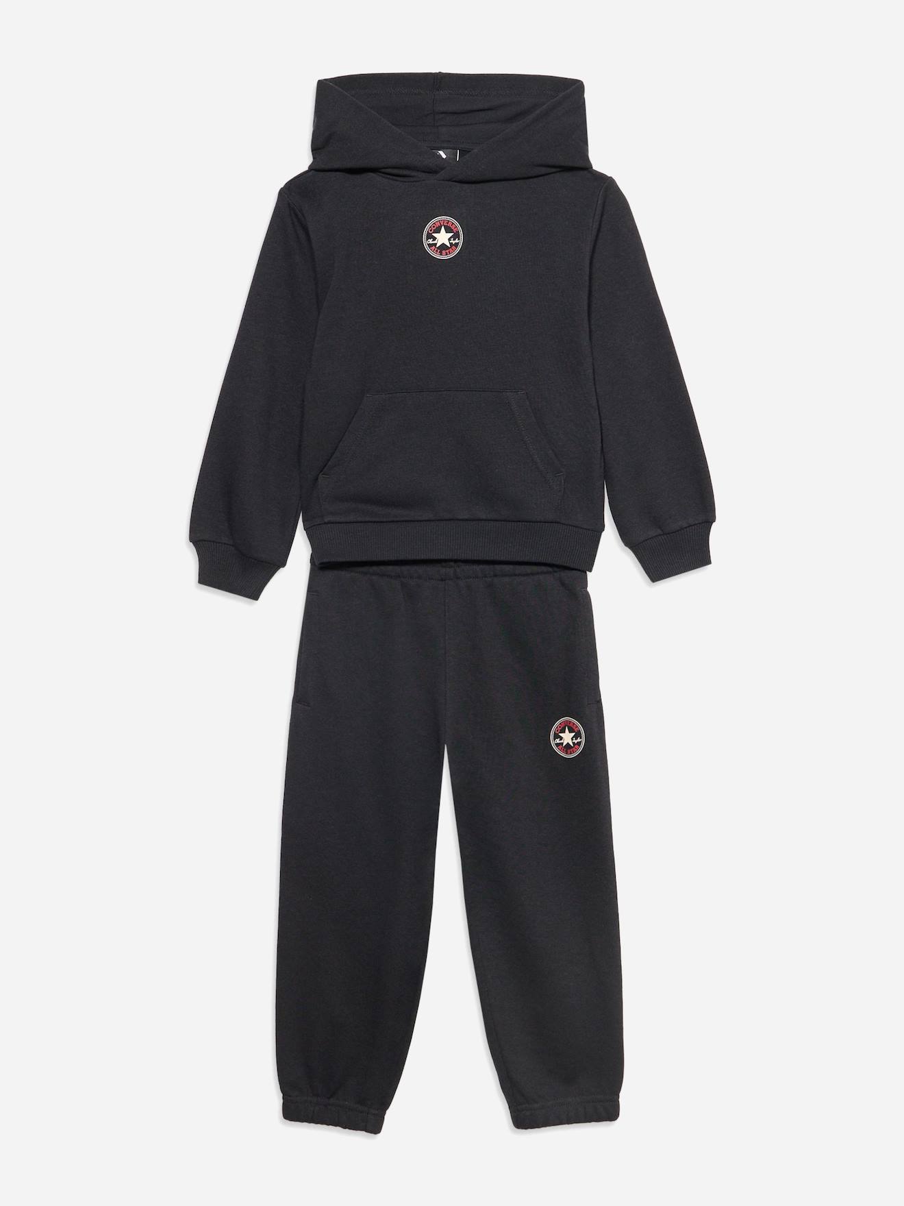 Ensemble 2 Pièces Sweat À Capuche Et Bas Noir