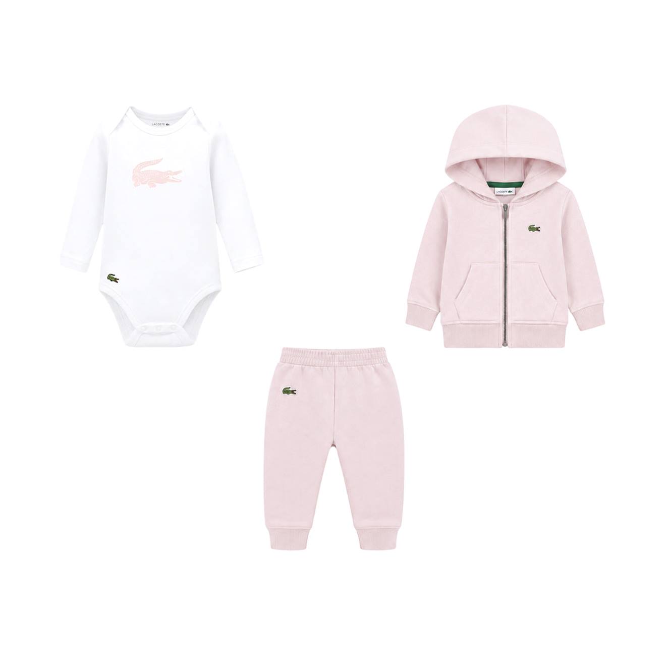 Ensemble De Survêtement Bébé En Coton Rose Clair