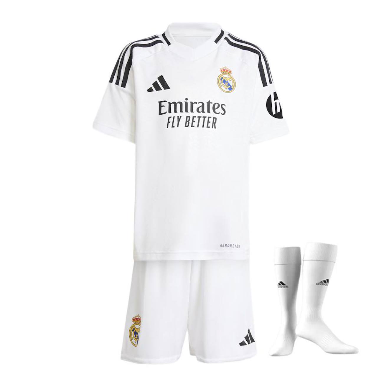 Ensemble Enfant Garçon Polyester Real Madrid Blanc