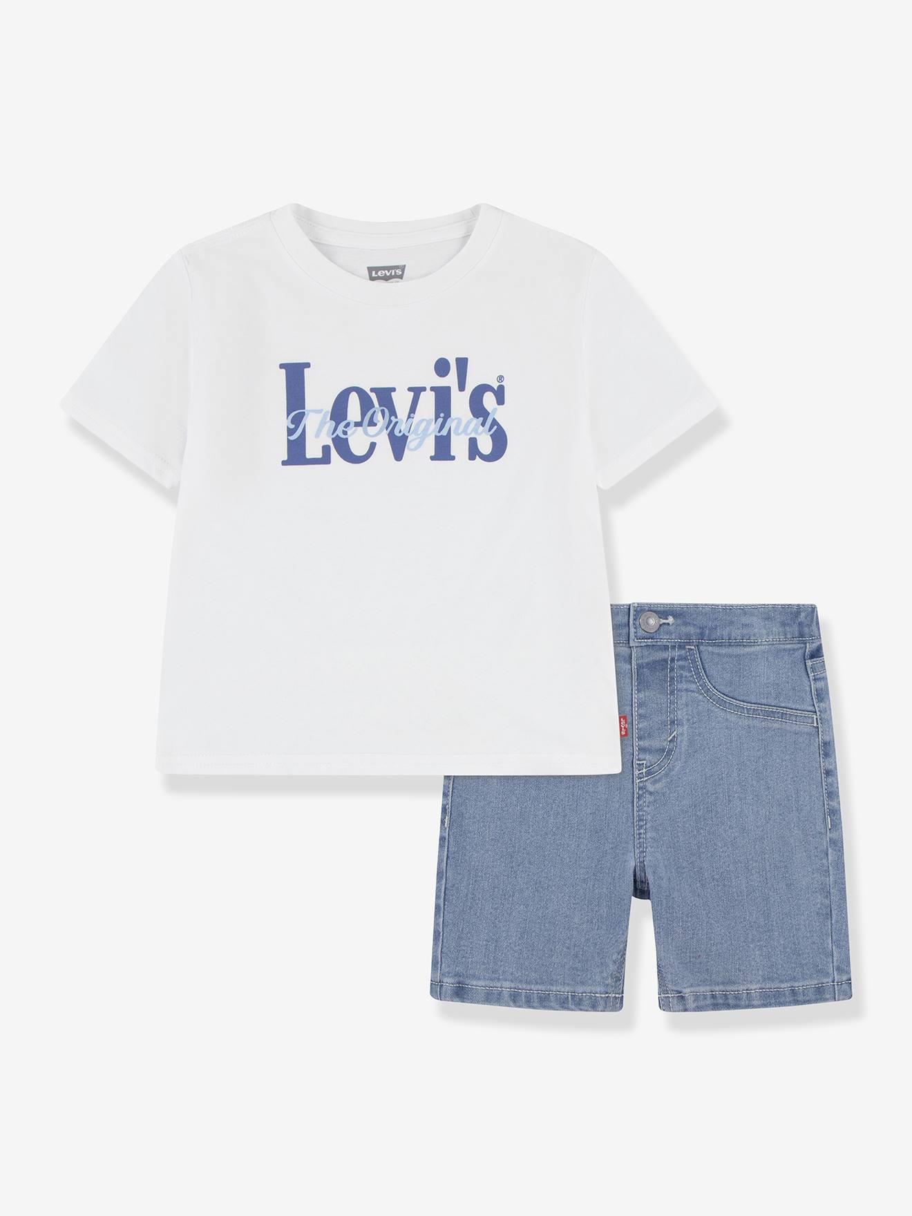 Ensemble short t-shirt Levi's blanc