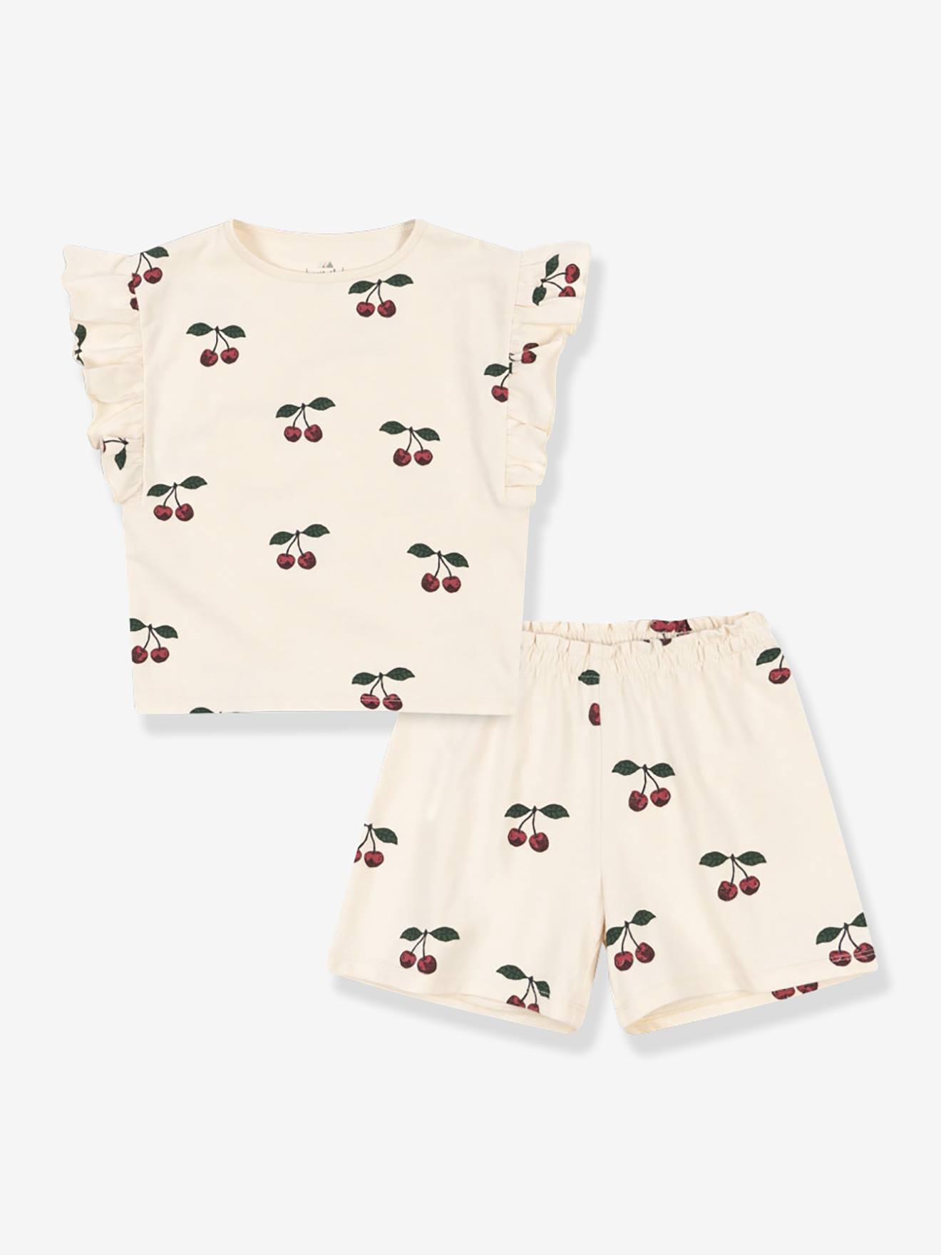 Ensemble t-shirt + short enfant Lin Set Gots écru