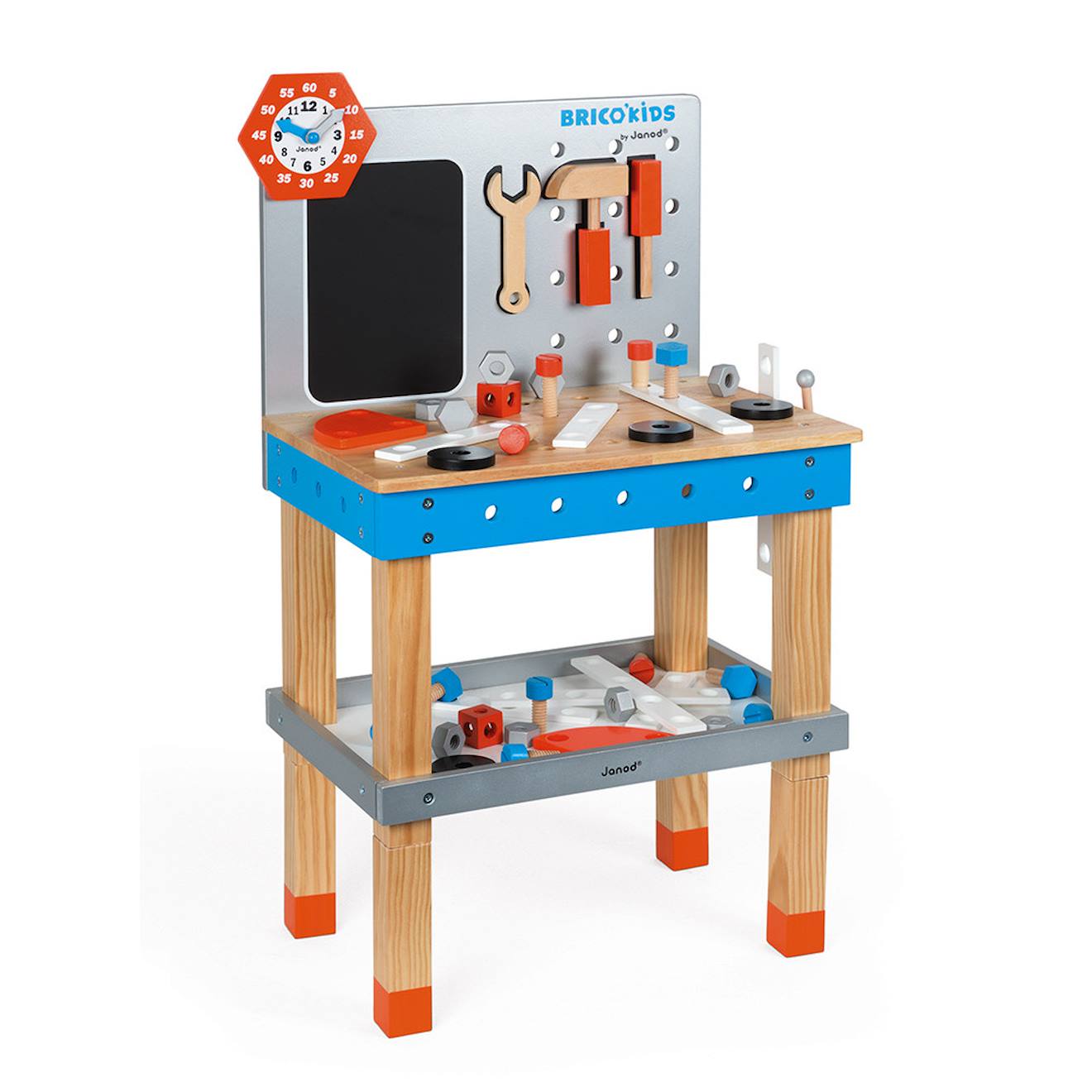 Etabli Magnétique Brico'kids, 40 Accessoires Multicolore
