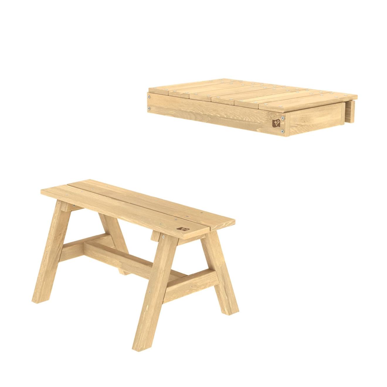 Étagère + Banc Maisonnette Bois Fsc® Marron