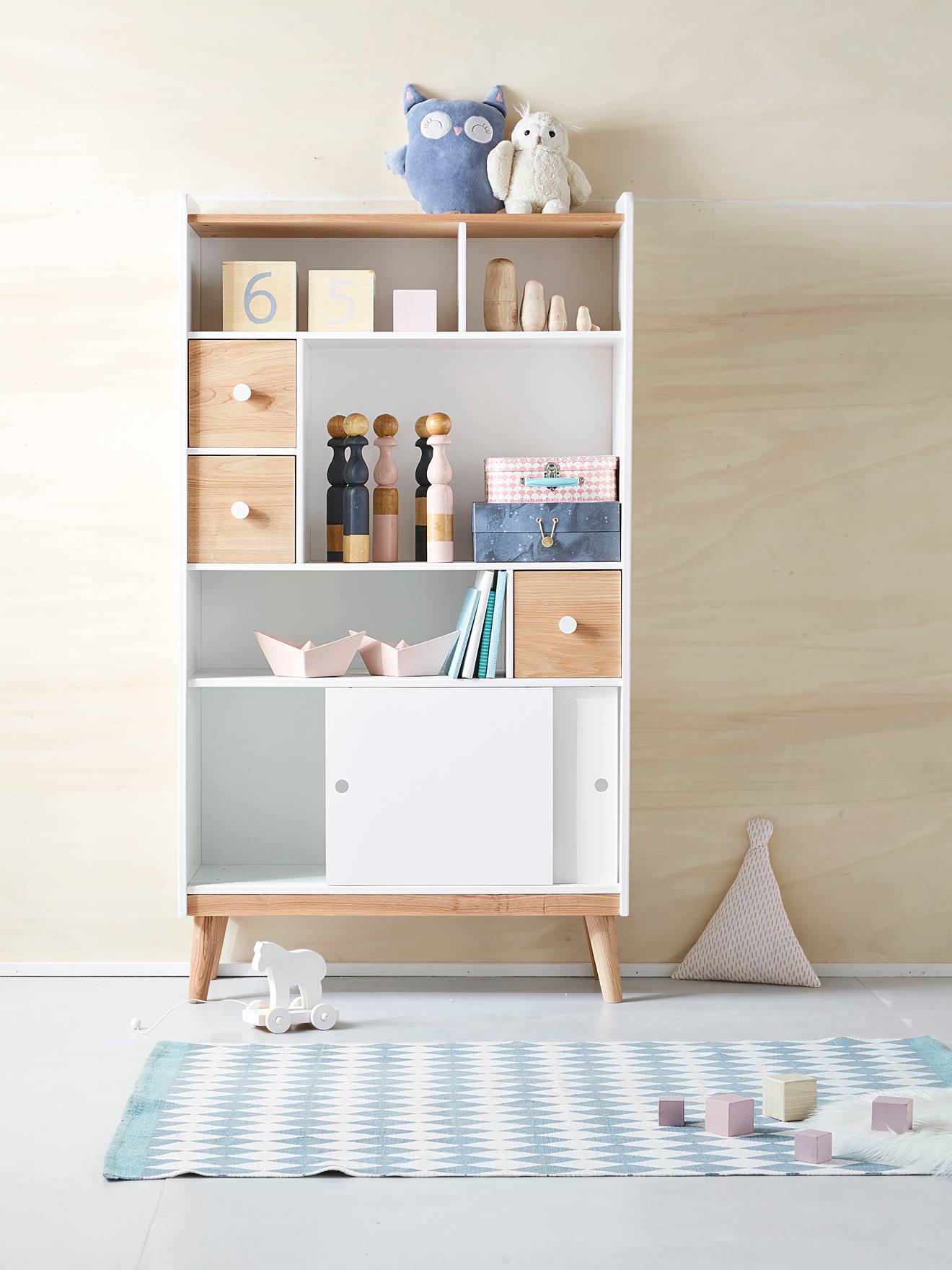 Etagère-bibliothèque LIGNE CONFETTI blanc
