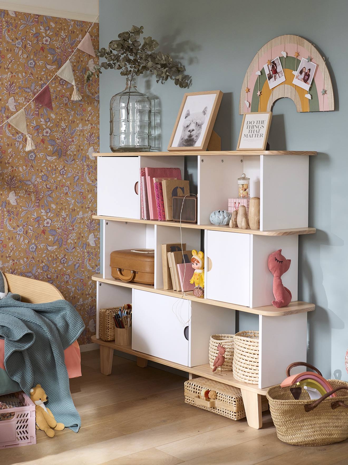 Etagère-bibliothèque SEVENTIES blanc - bois