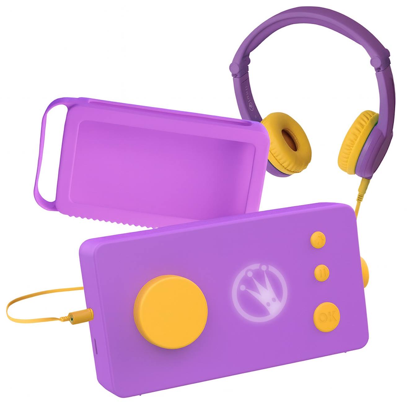 Fabrique À Histoires Avec Casque Et Coque Violet
