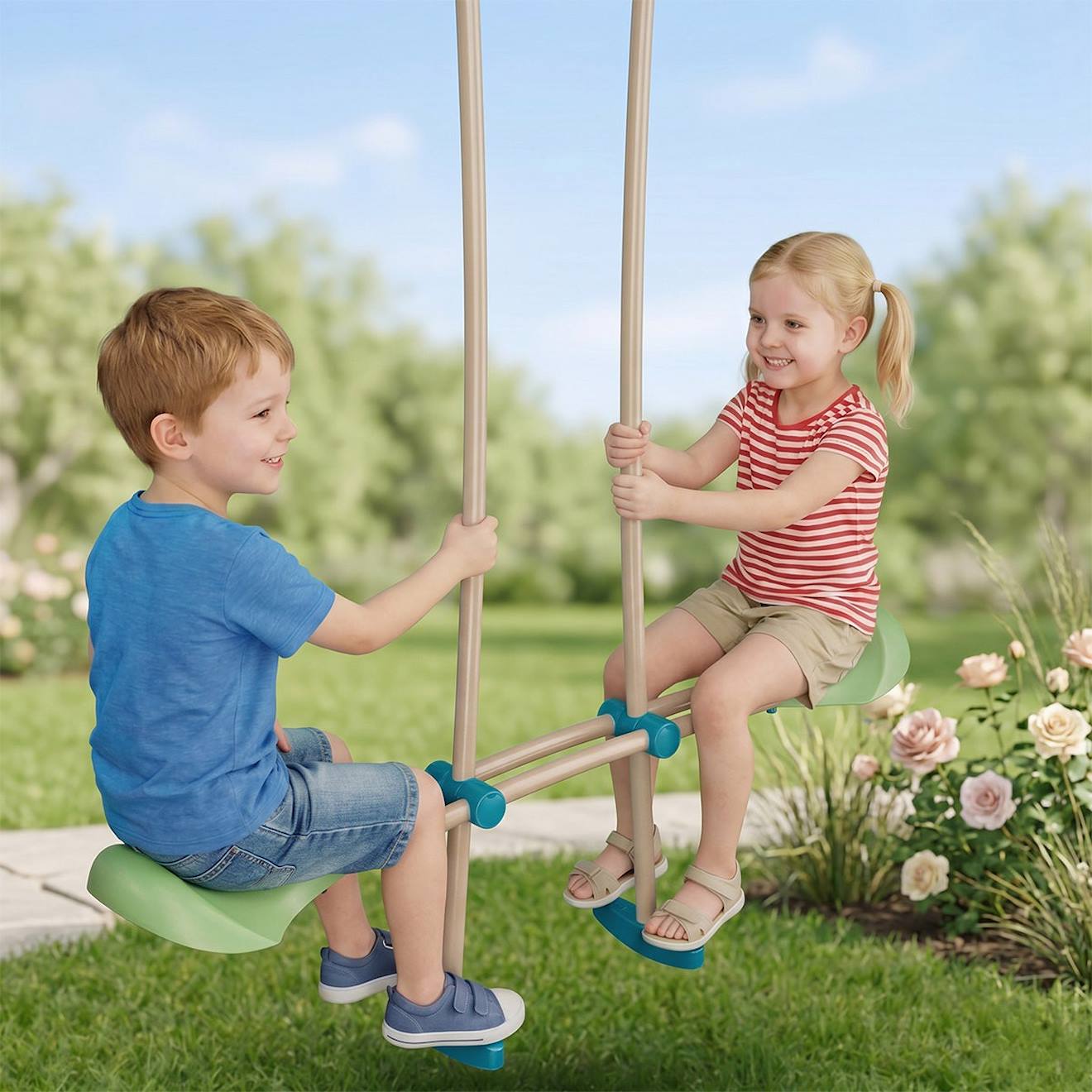 Face À Face Pour Portiques - Enfant Vert