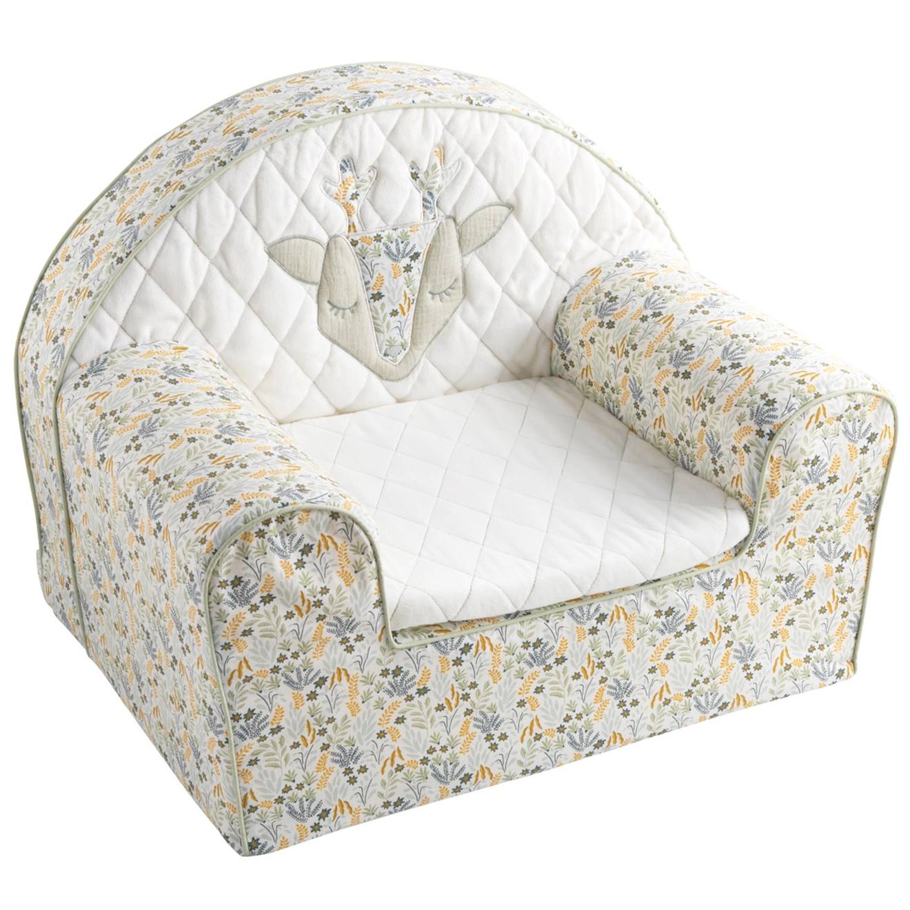 Fauteuil Club En Coton - Promenons Nous Blanc