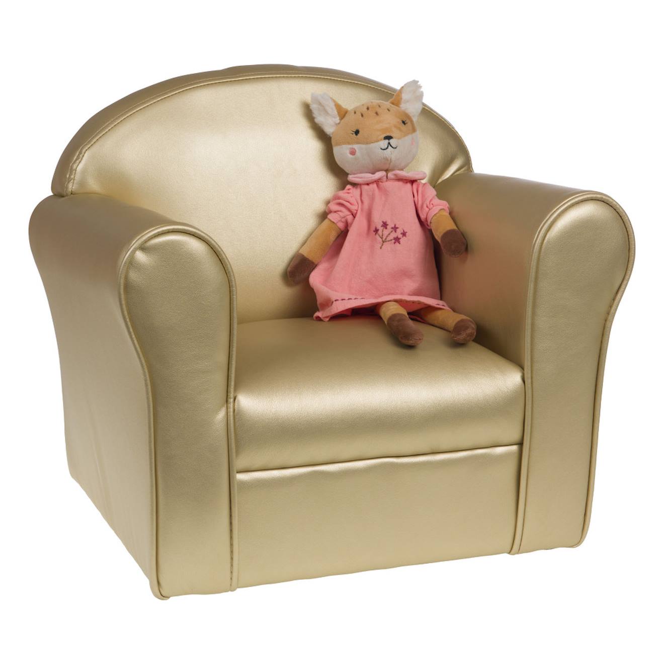 Fauteuil Club Enfant Doré Or / Doré
