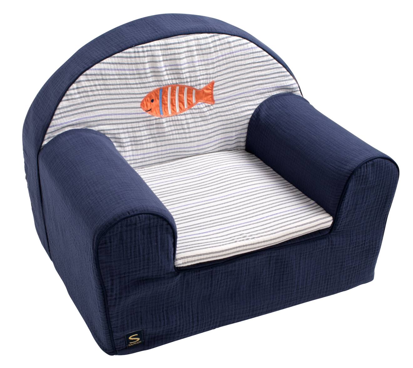 Fauteuil Club Enfant En Gaze De Coton - Baby Sailor Bleu