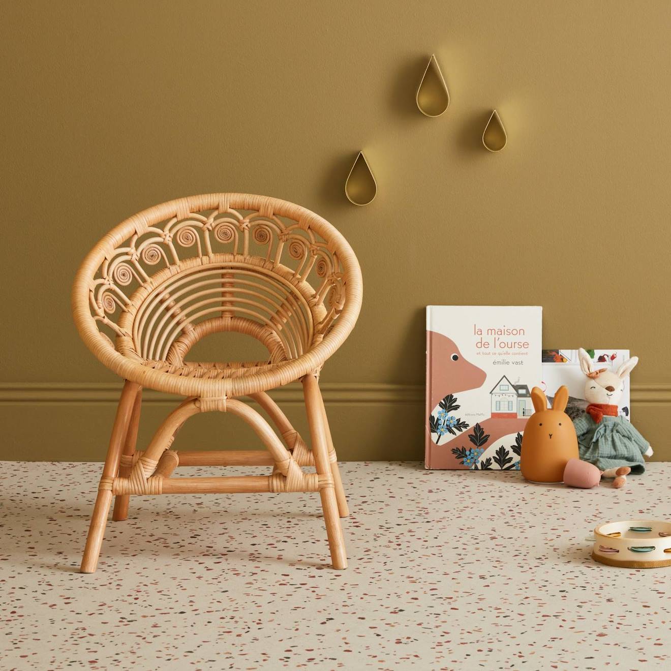 Fauteuil Enfant Bohème Rotin Naturel