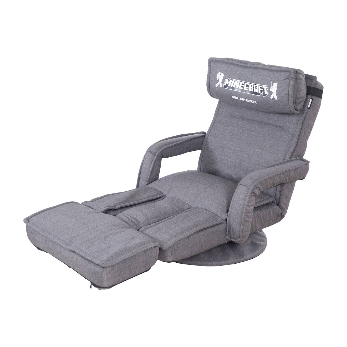 Fauteuil Gaming Minecraft Rotatif À 360° Avec Dossier Inclinable Et Accoudoirs Multicolore