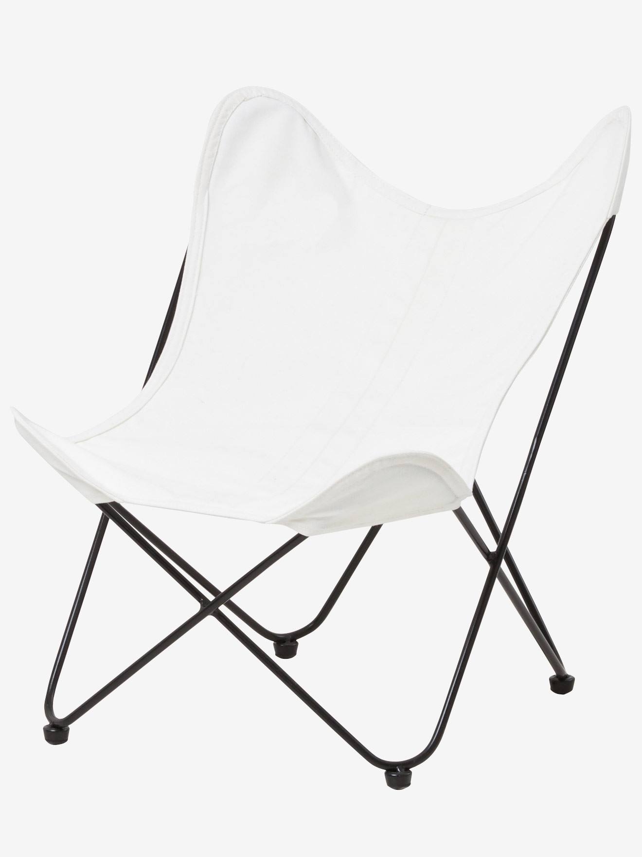 Fauteuil papillon beige