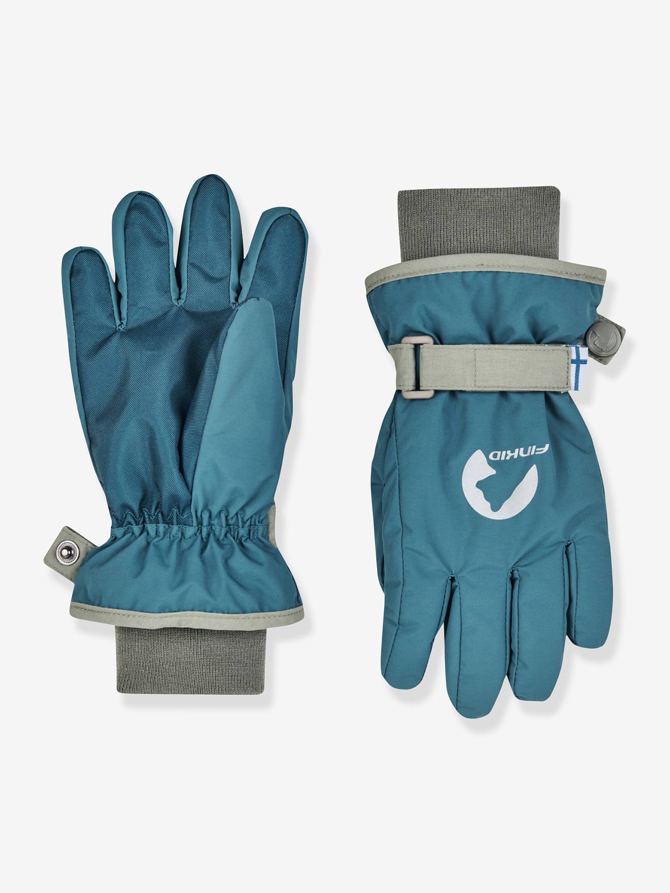Gants pour enfants doublés PIKKURILLI finkid bleu pétrole