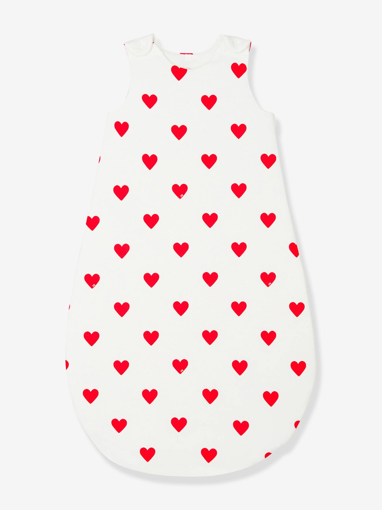 Gigoteuse à coeurs en coton Petit bateau blanc