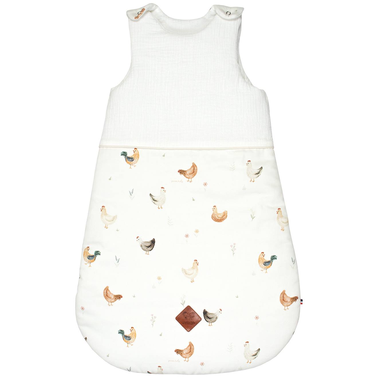 Gigoteuse D'été Légère Tog 0.5 Satin De Coton Gallina Écru