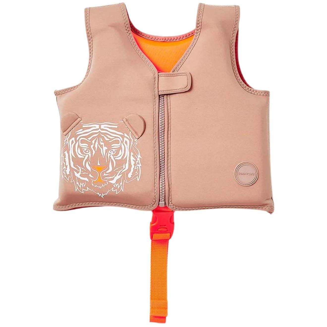Gilet De Natation Beige Tully Le Tigre (1-2 Ans) Beige, Orange