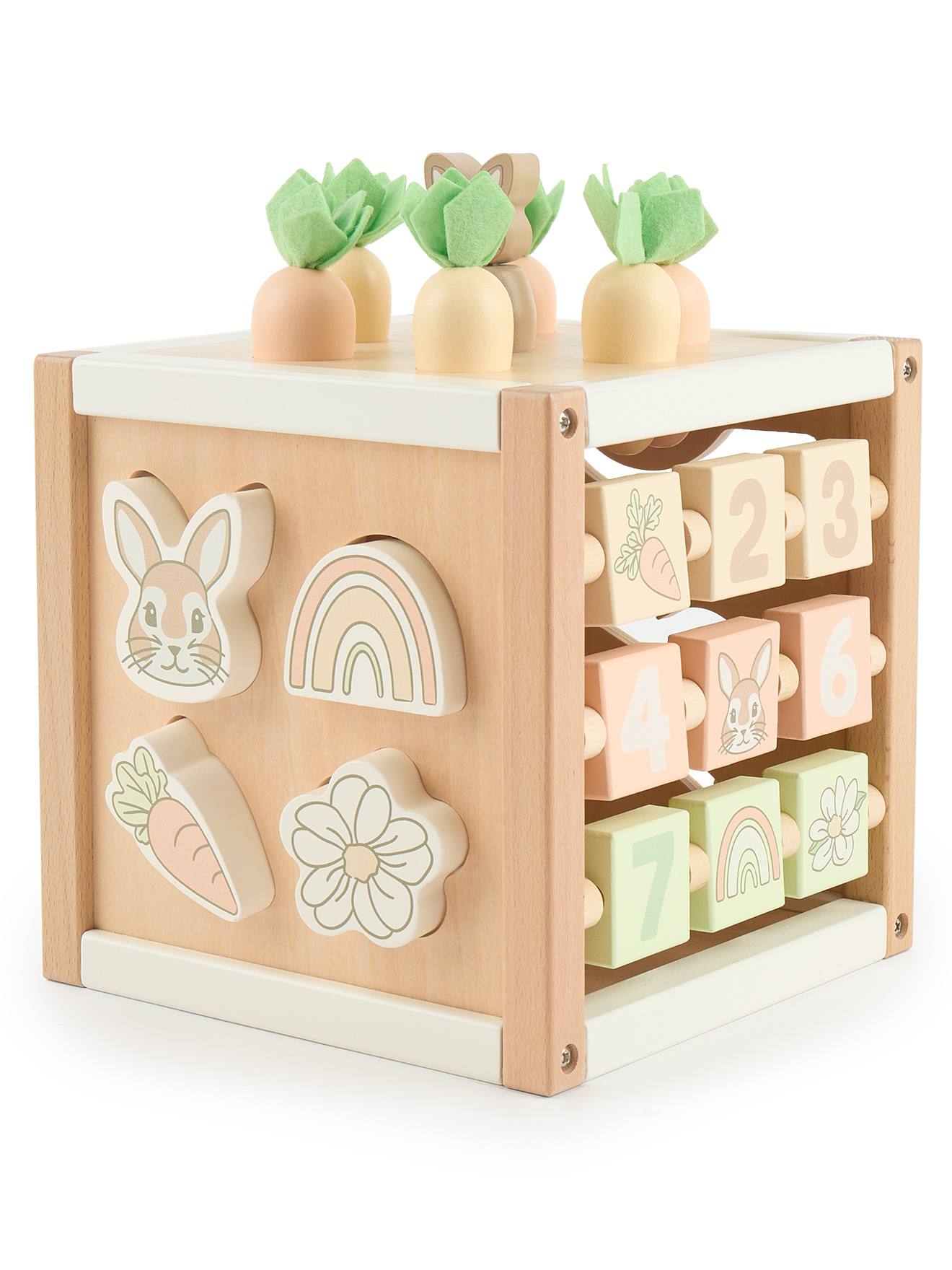 Grand Cube D'activités Bois Fsc® - Lapin Fine Lapin Fine Xxl