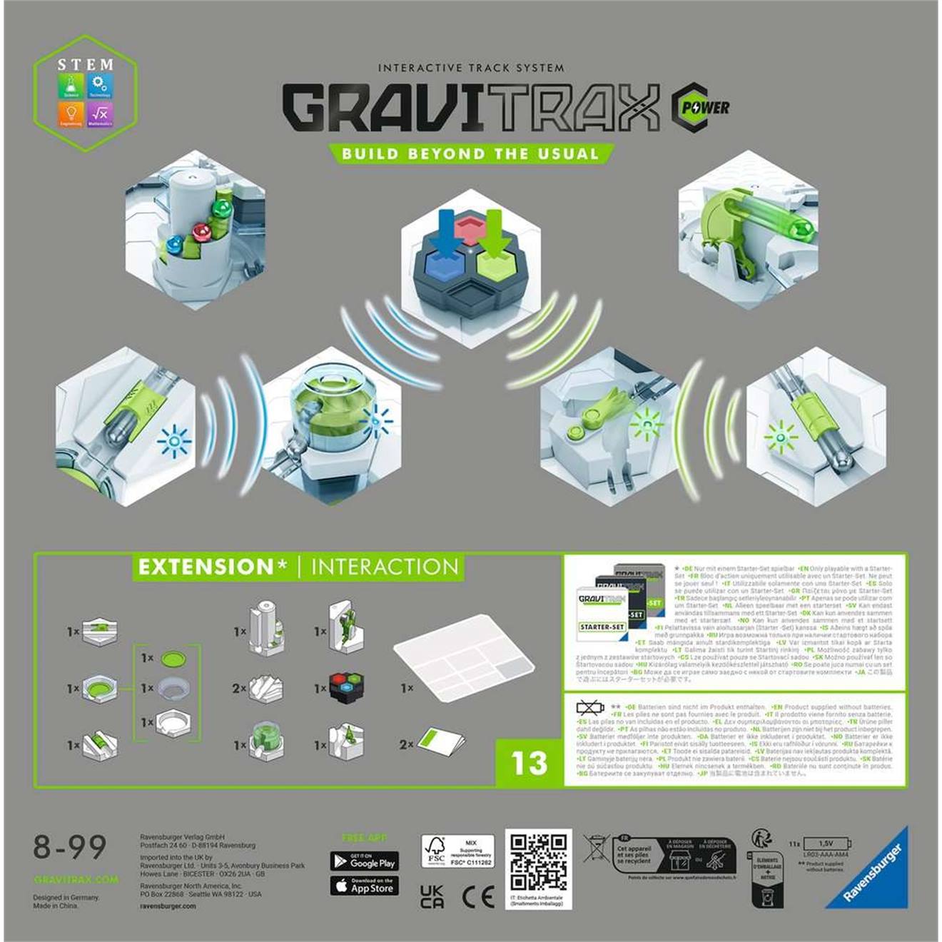 Gravitrax Power Système De Piste Interactive Blanc Et Vert