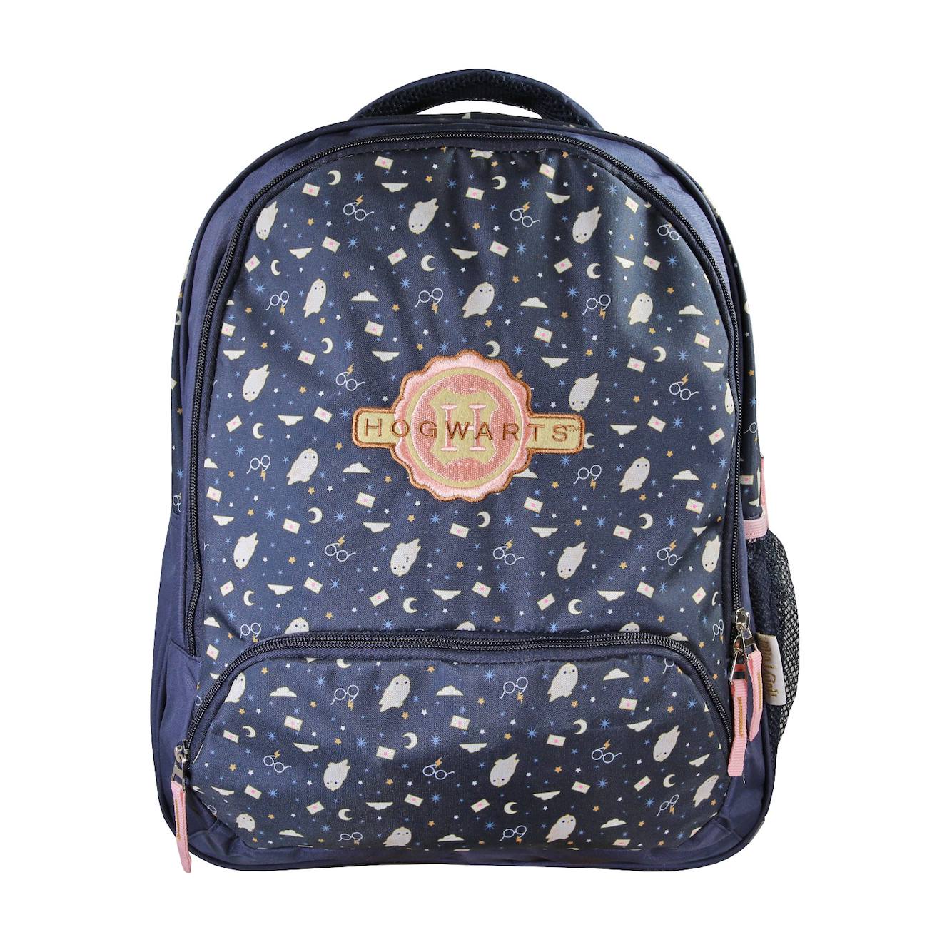 Harry Potter - Sac À Dos Enfant - Bleu Nuit - 2 Compartiments Bleu