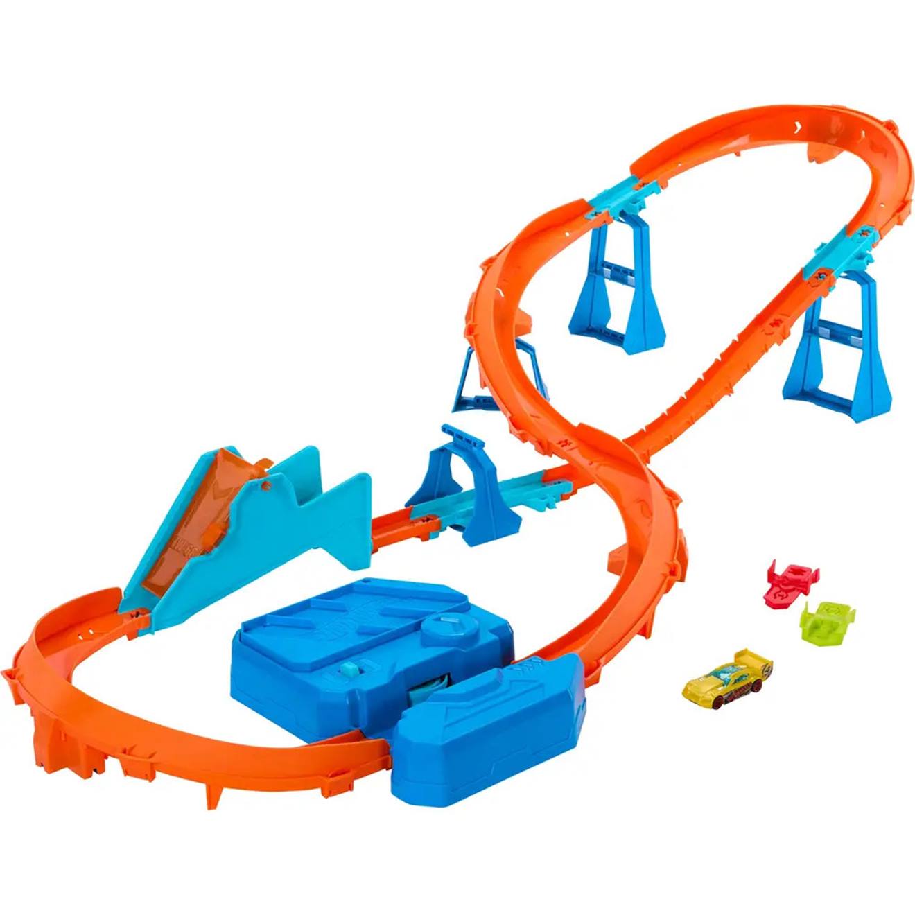 Hot Wheels Track Creator Kit Accélérateur-saut-parcours Rapide Multicolore