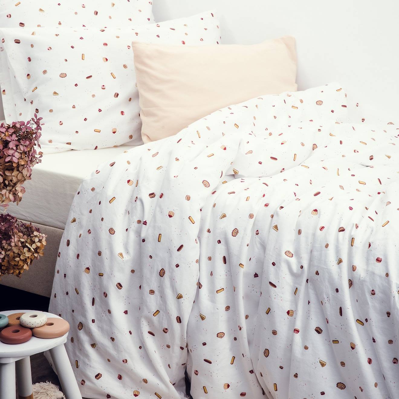 Housse De Couette Coton Bio 1 Personne Gourmandises Gourmandises