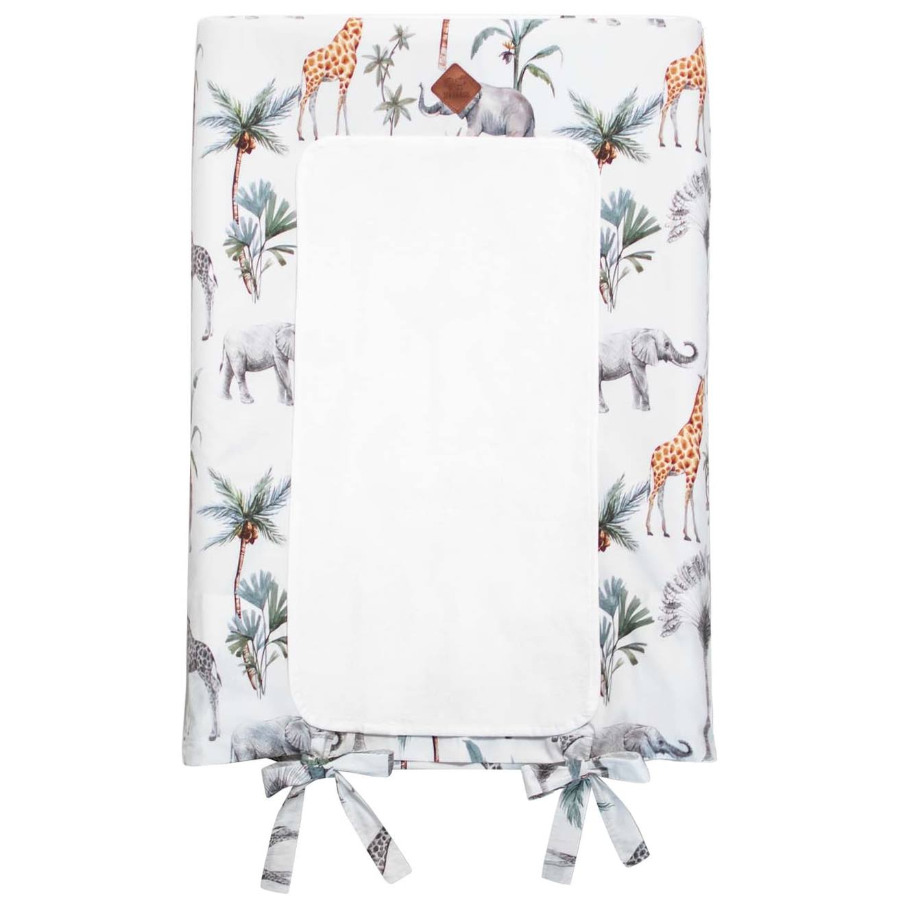 Housse De Matelas À Langer + Tapis De Change Safari Multicolore