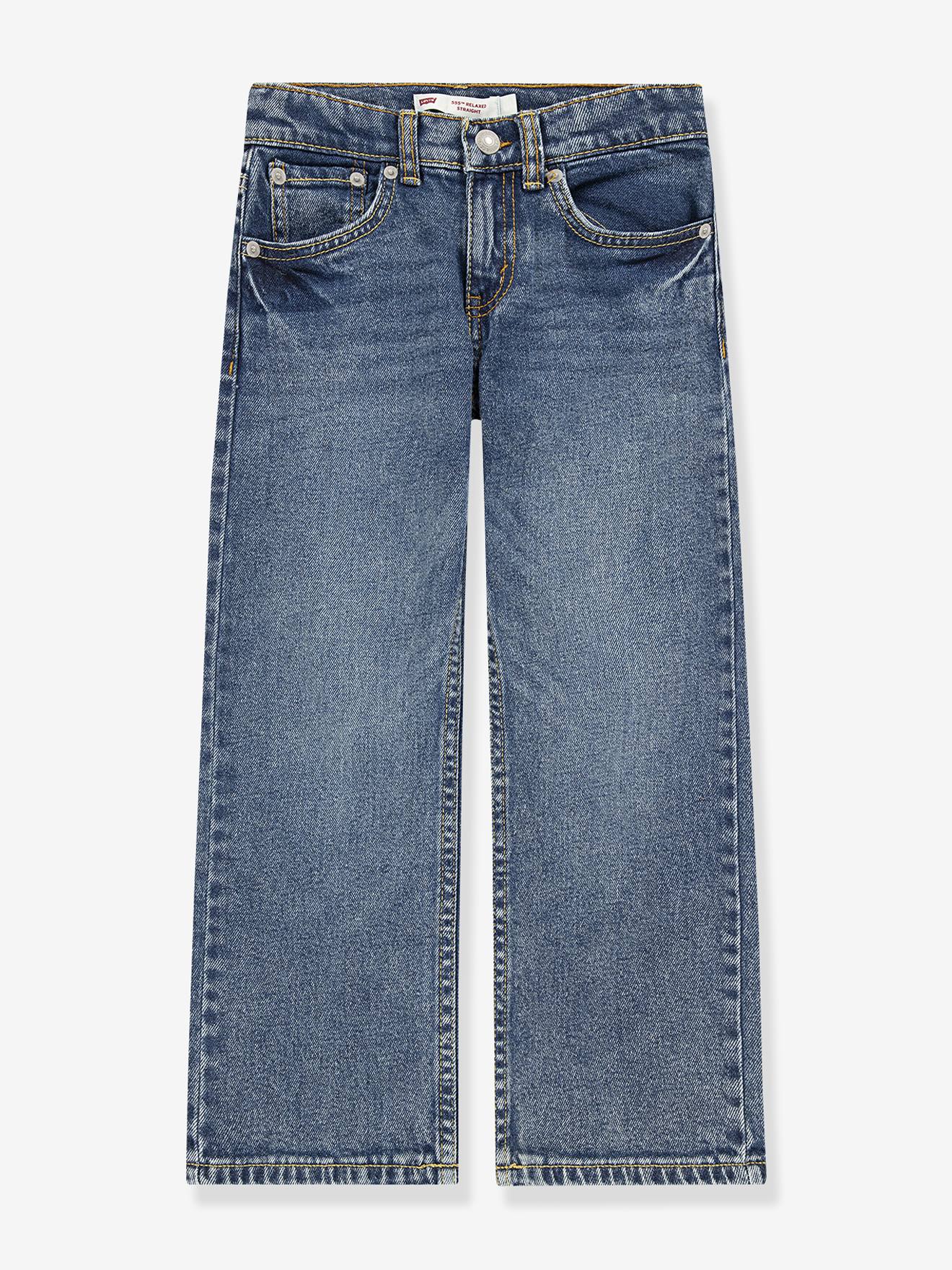 Jean 555 Relaxed Straight denim bleached