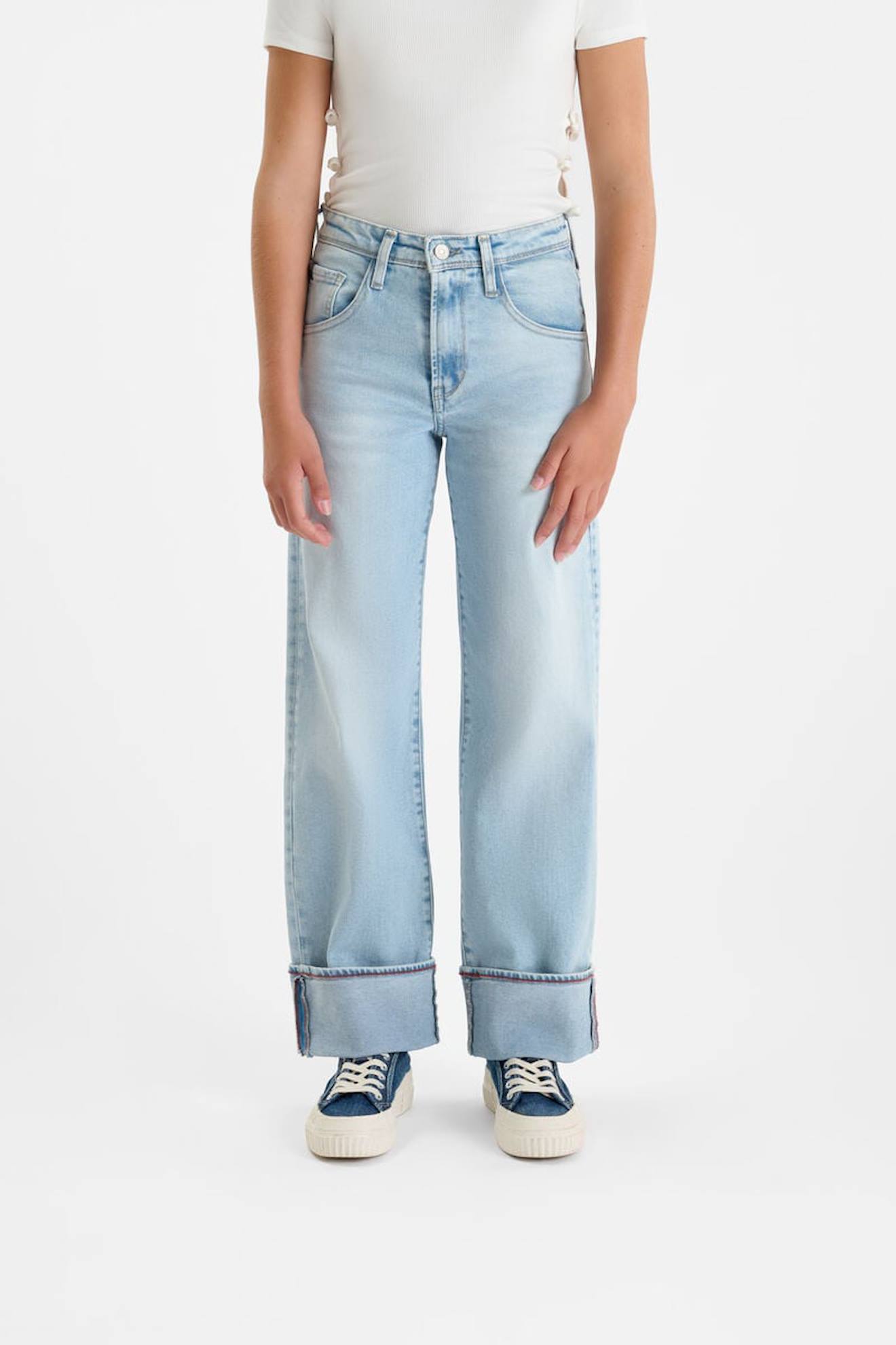 Jean Droit Revers, Longueur 34 Blue