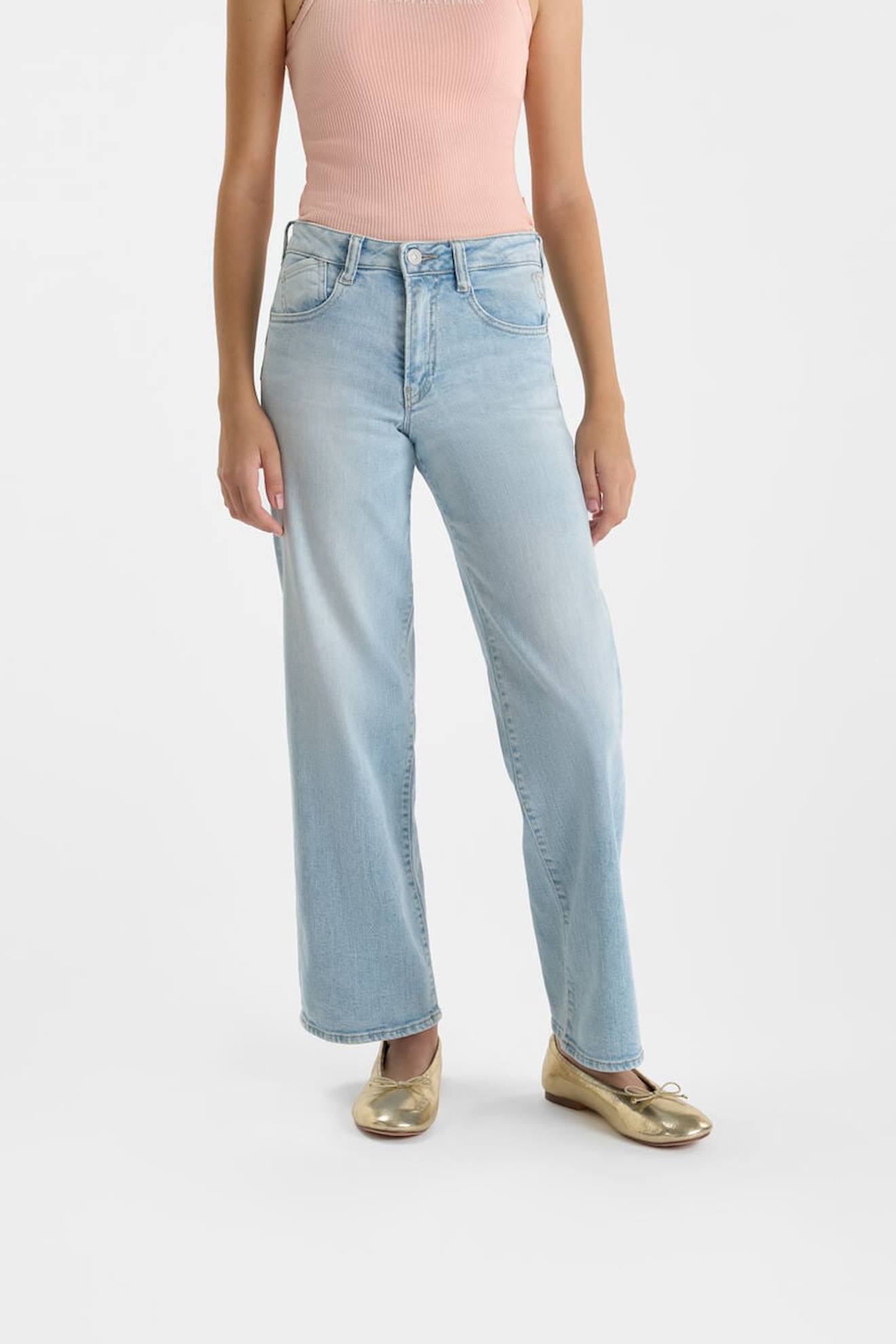 Jeans Droit 22, Longueur 34 Blue
