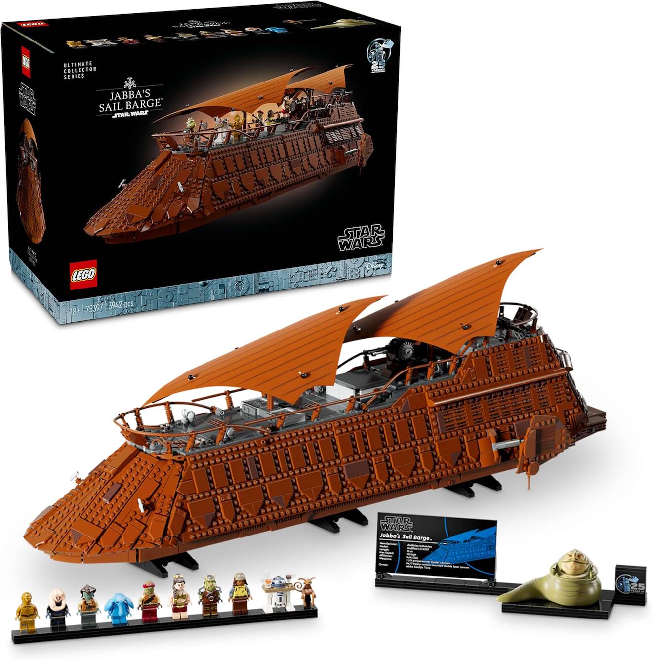 Jeu De Construction Lego Star Wars Barge À Voiles De Jabba 75397 – 3942 Pièces Multicolore