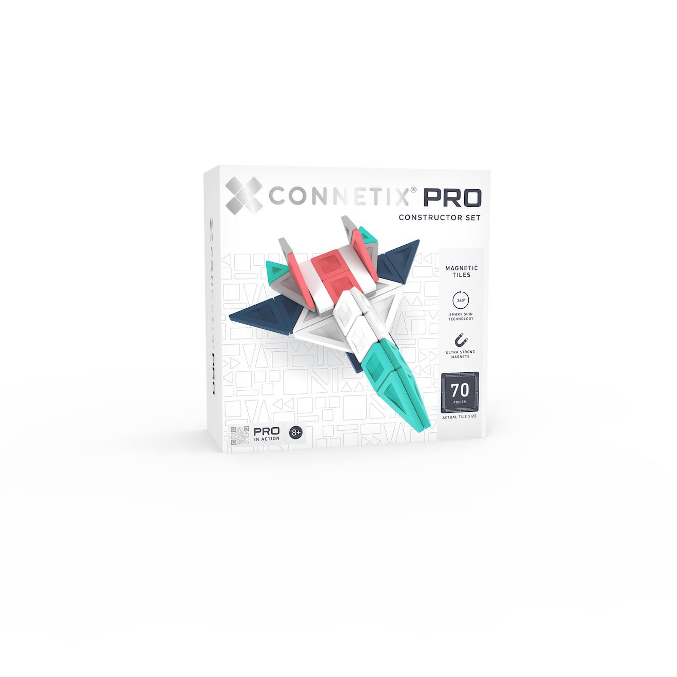 Jeu De Construction Magnétique Pack Pro Constructor, 70 Pièces Multicolore