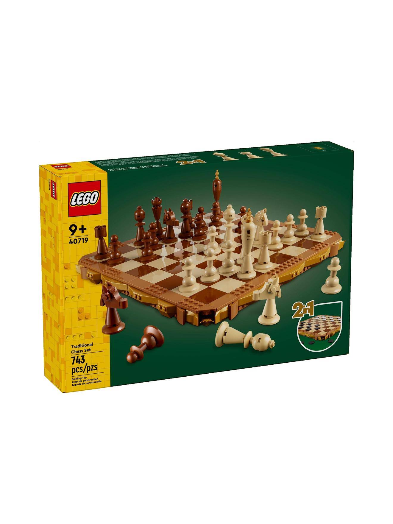 Jeu D'échecs Traditionnel Lego Doré – Ensemble De Stratégie 743 Pièces – Dès 9 Ans Multicolore