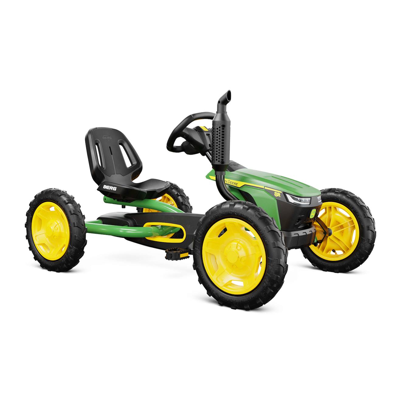 Kart À Pédales Enfants 3ans+ - John Deere Green/yellow