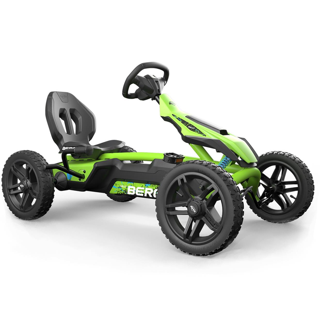Kart À Pédales Pour Enfants, 5+ Ans, Rally Drt Vert Green