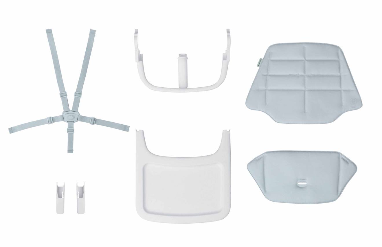 Kit Enfant Pour Chaise Haute Bois Évolutive Nesta Gris Ciel Beyond