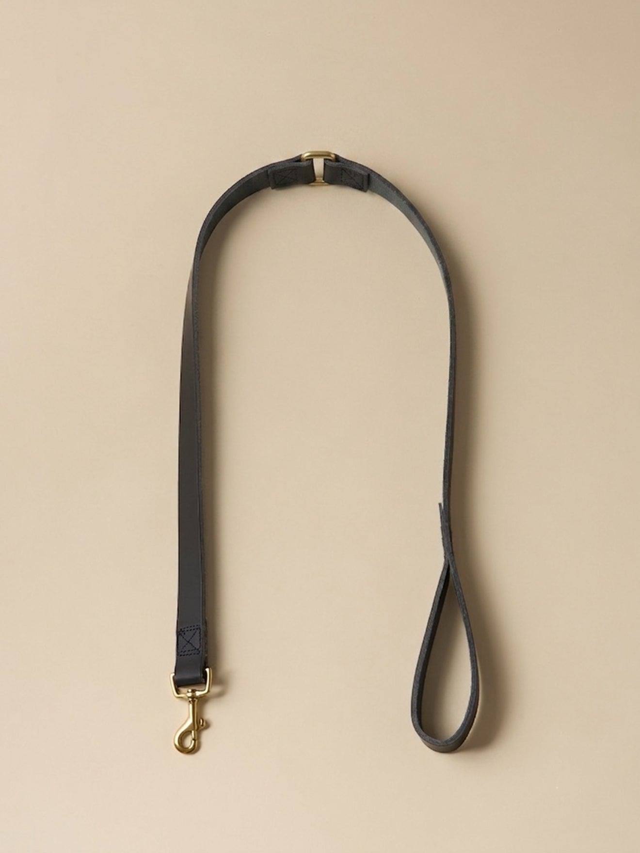 Laisse Pour Chien En Cuir - Collection Fine Truffe Marine