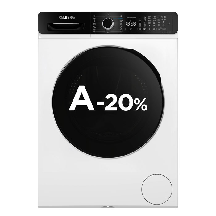 Lave-linge Hublot 8kg Front Valberg Wf 814 A-20 W701t